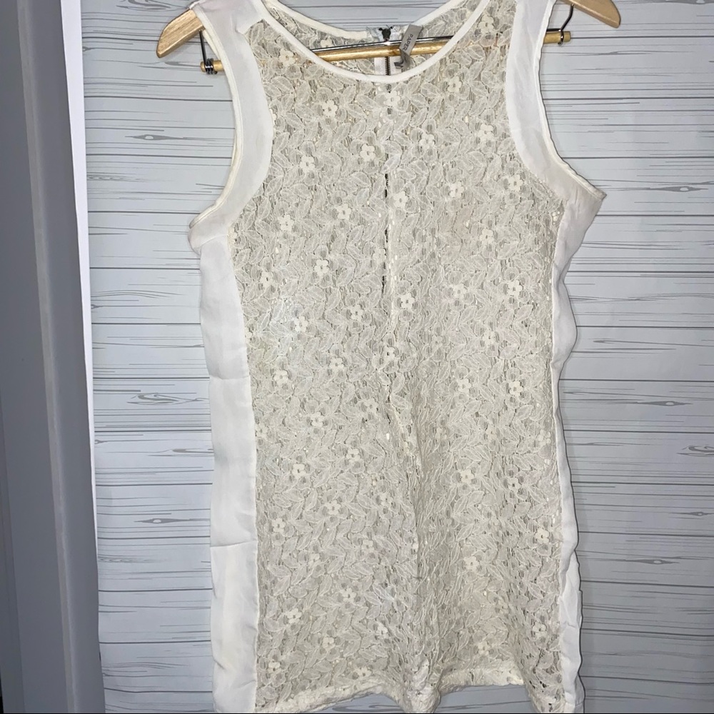 Paper Crane S Small Lace sleeveless tank blouse top